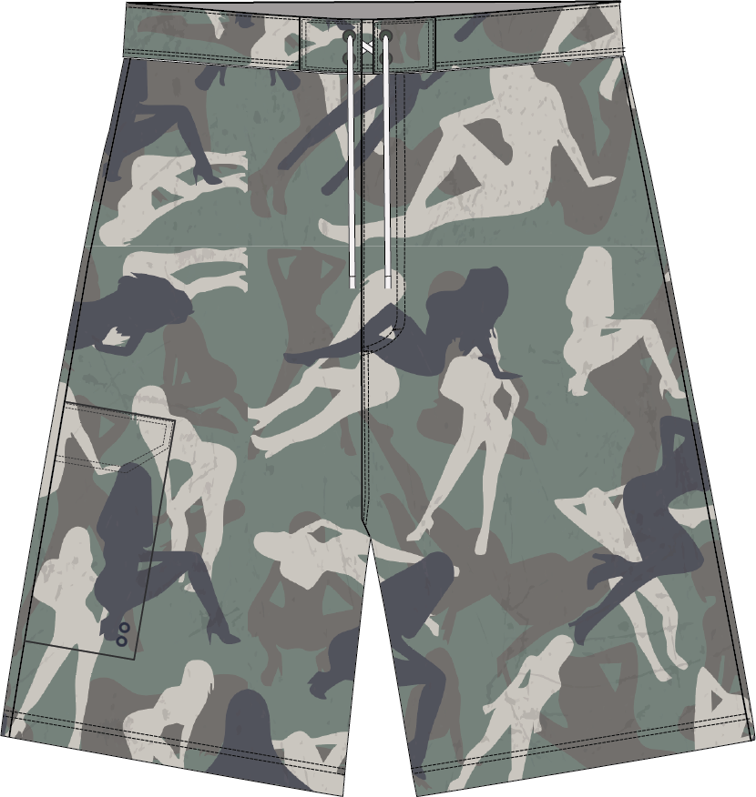 feet off the couch swimshorts 24”